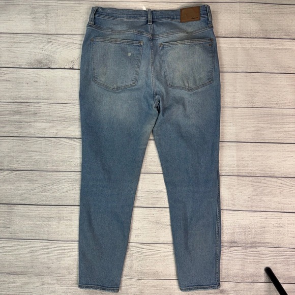 Madewell 10 High-Rise Skinny Crop Jeans Medium Wash Blue Size 30 - Picture 8 of 12